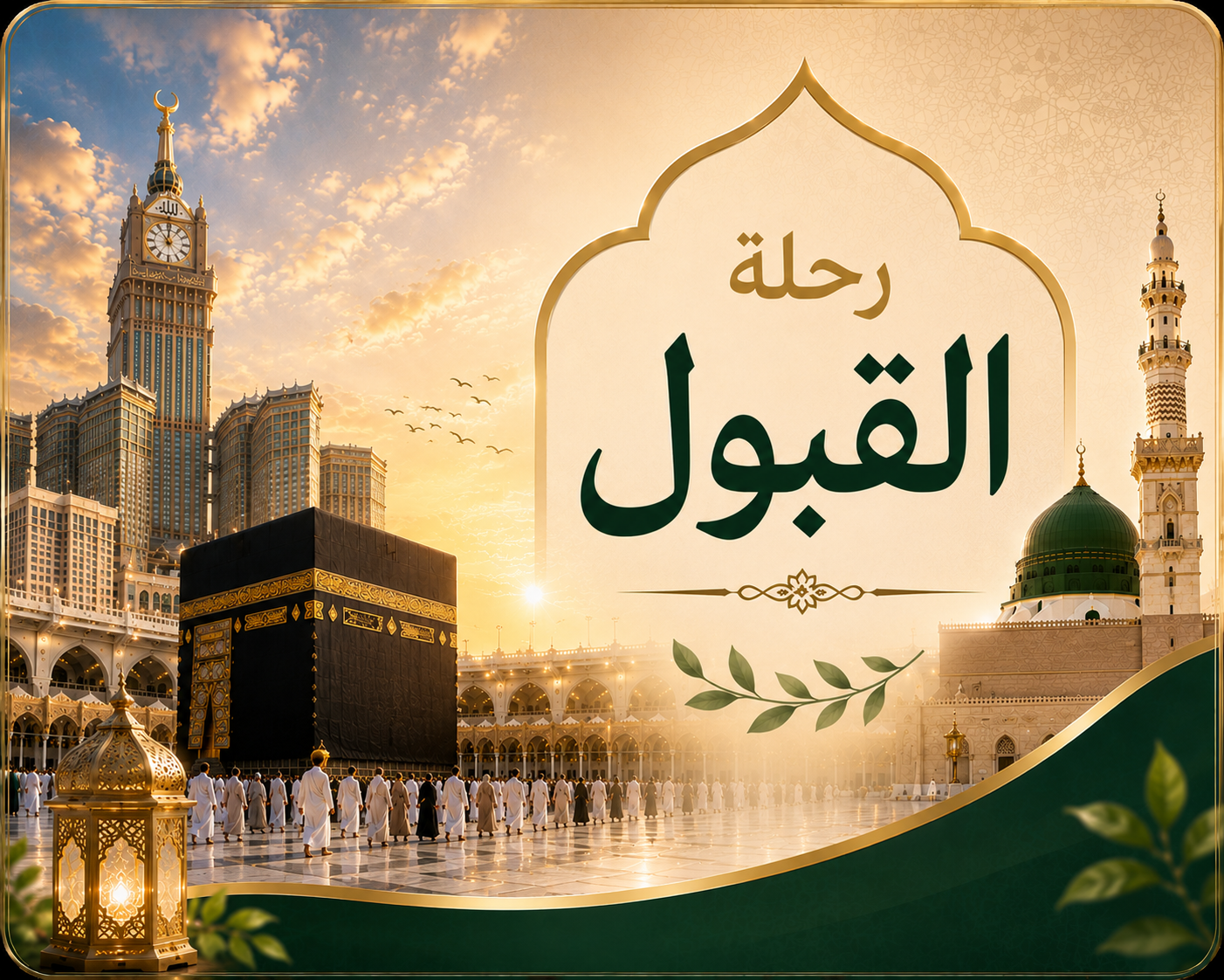 رحلة القبول : عمرة 15 يوم سفر 30 أغسطس