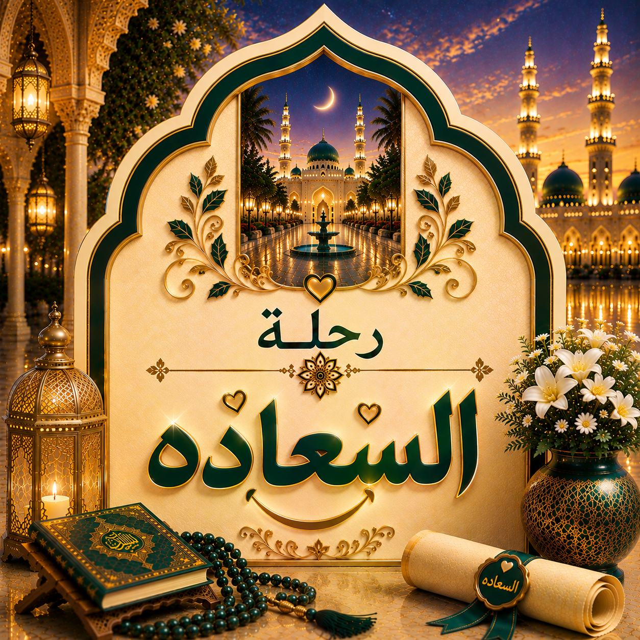 رحلة السعادة : عمرة 8 أيام سفر 16 سبتمبر